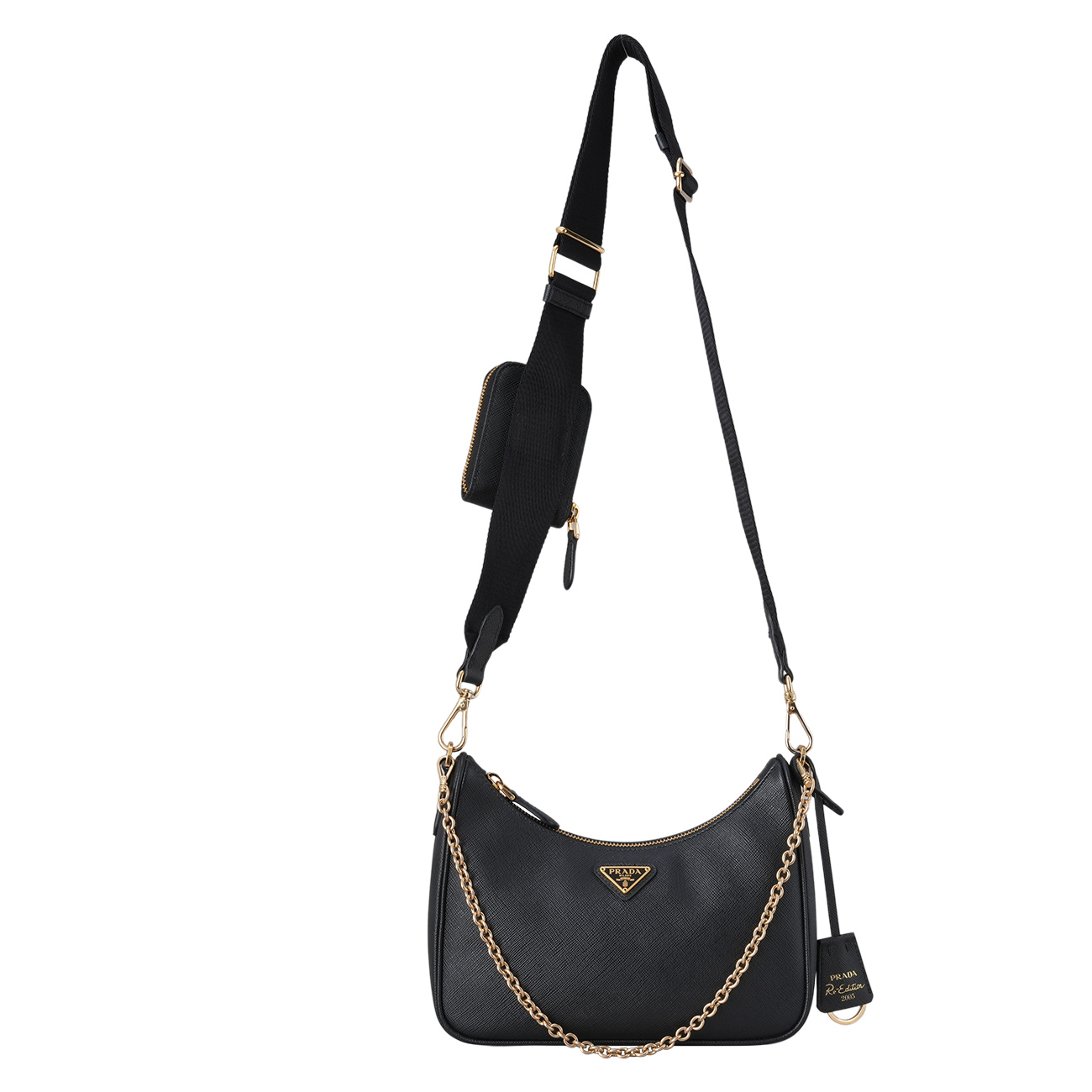 PRADA(USED)프라다 1BH204 사피아노 럭스 호보백