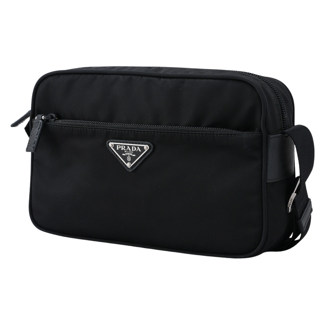 PRADA(USED)프라다 1BC167 나일론 메신저백 블랙
