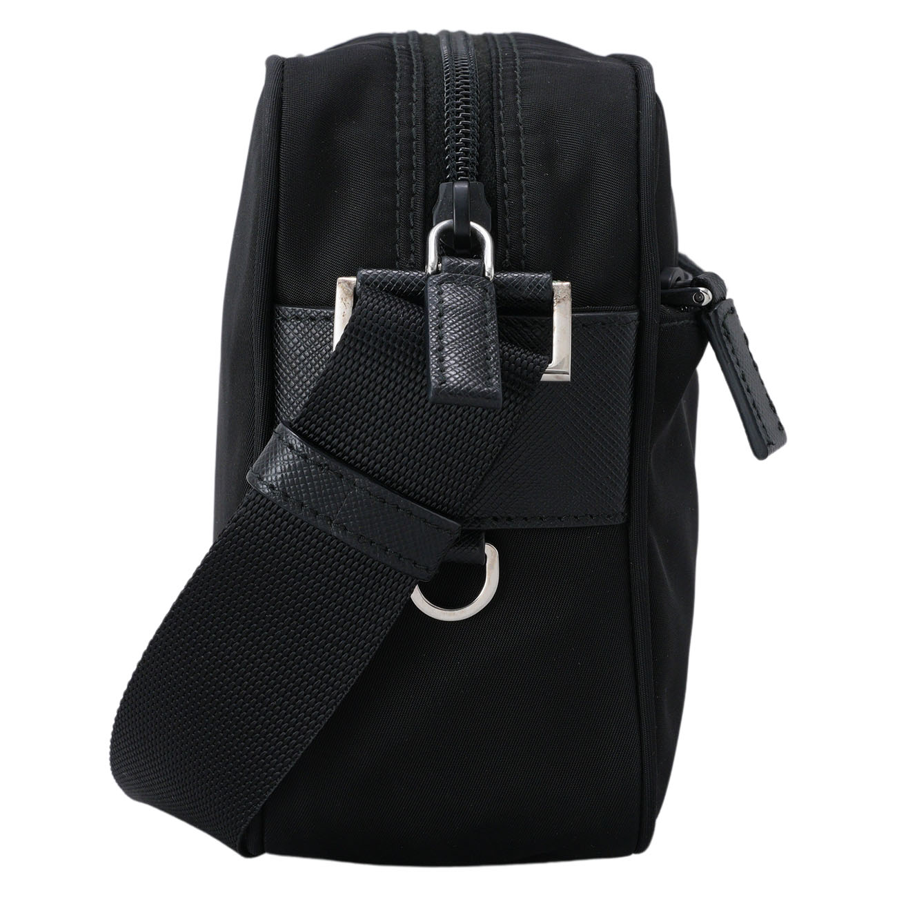 PRADA(USED)프라다 1BC167 나일론 메신저백 블랙