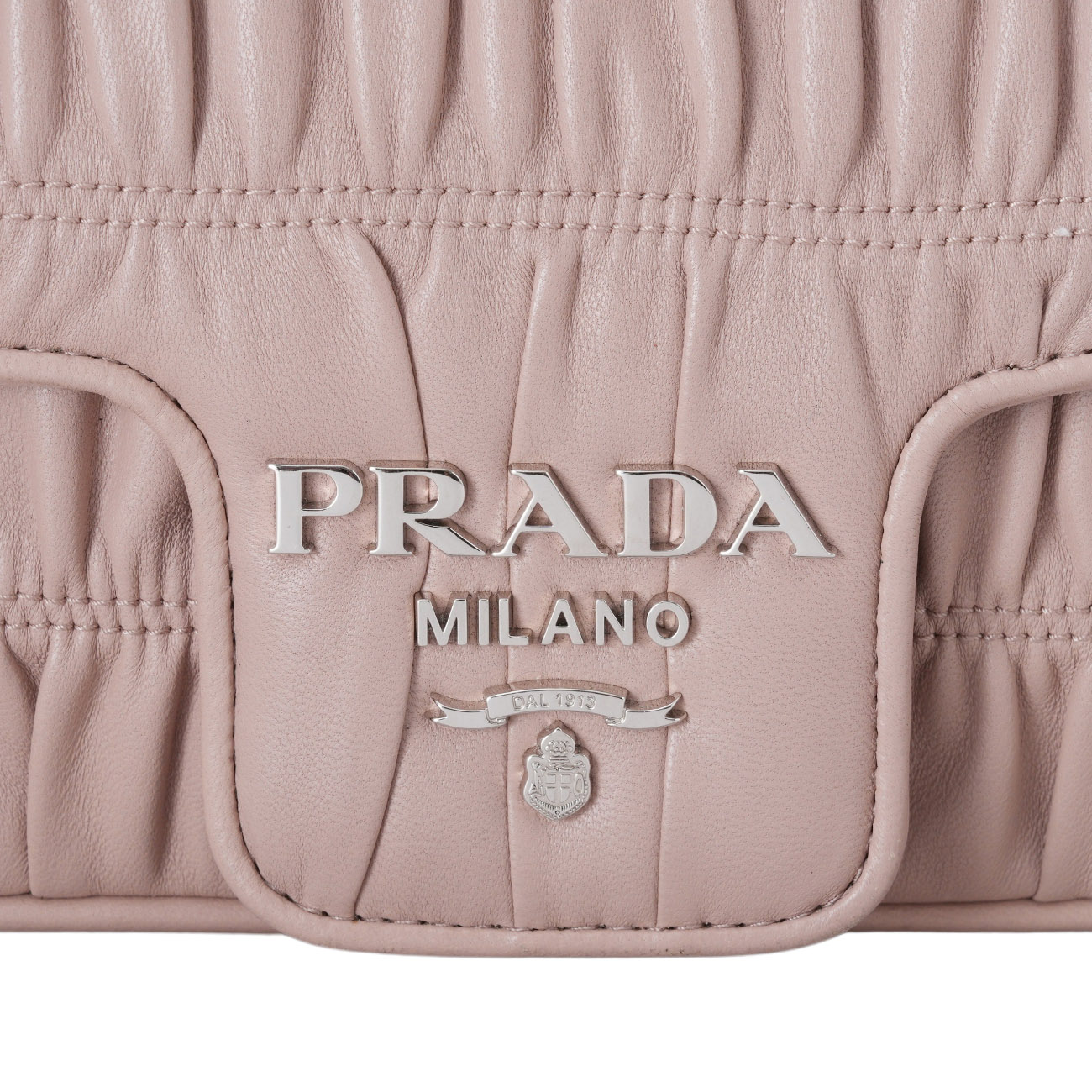 PRADA(USED)프라다 1BD140 나파 고프레 체인 숄더백