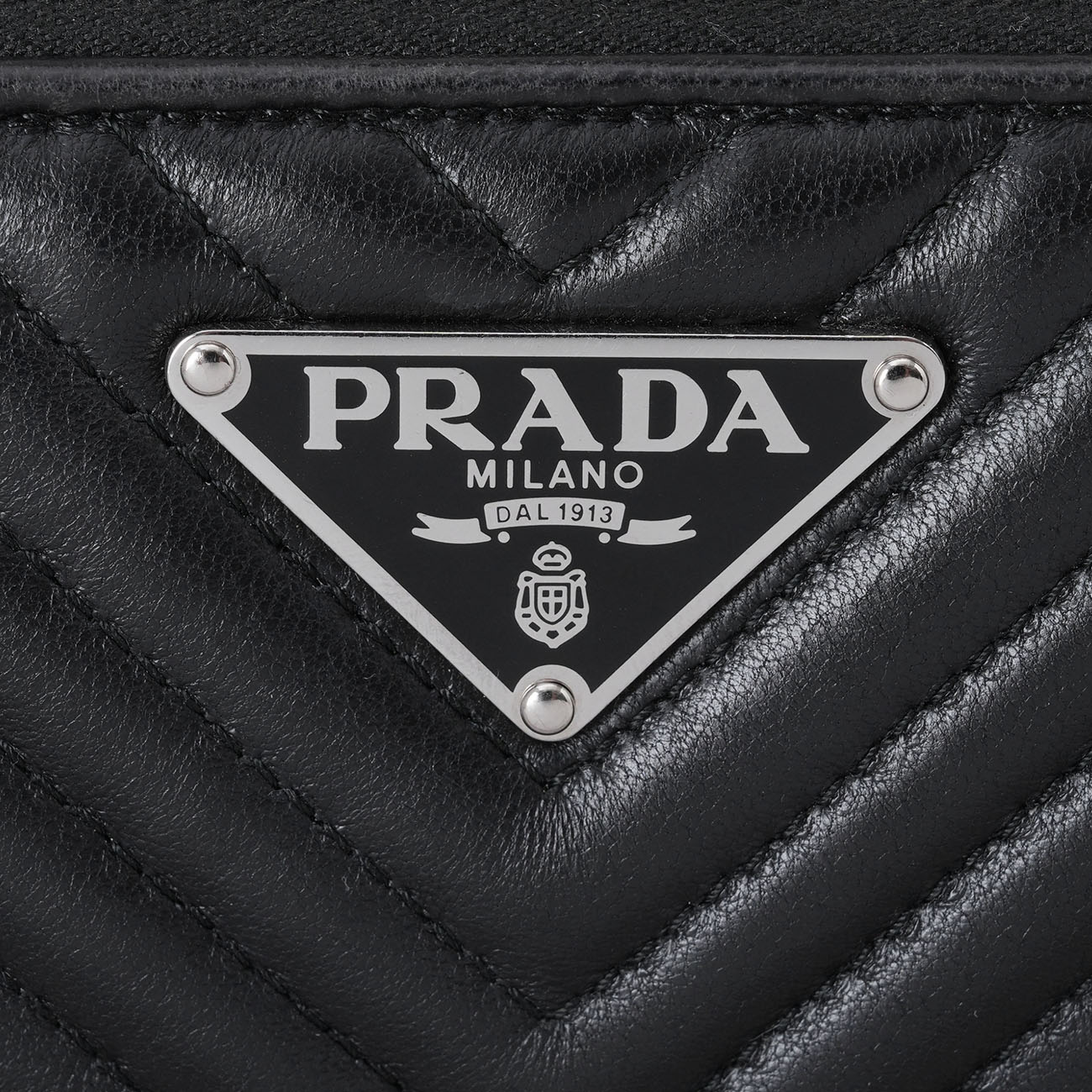 PRADA(USED)프라다 1DH010 사피아노 더블지퍼 체인 크로스백