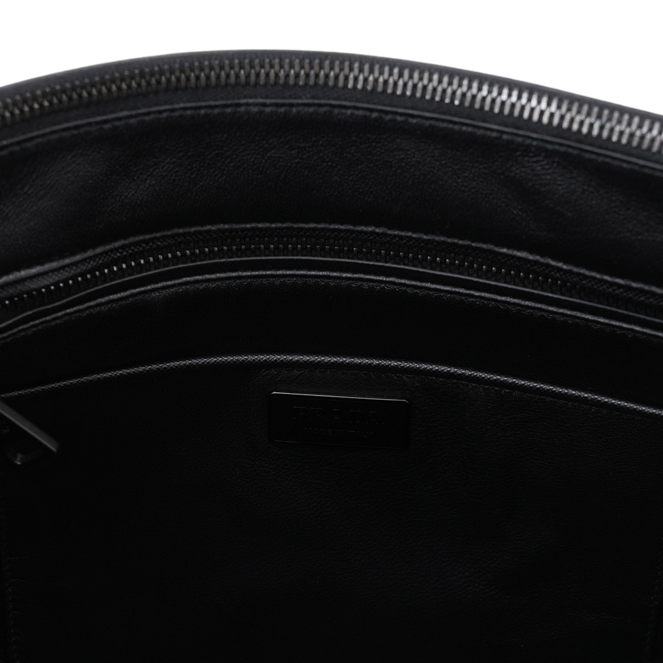 PRADA(USED)프라다 1BA274 갤러리아 사피아노 럭스 토트백 올블랙