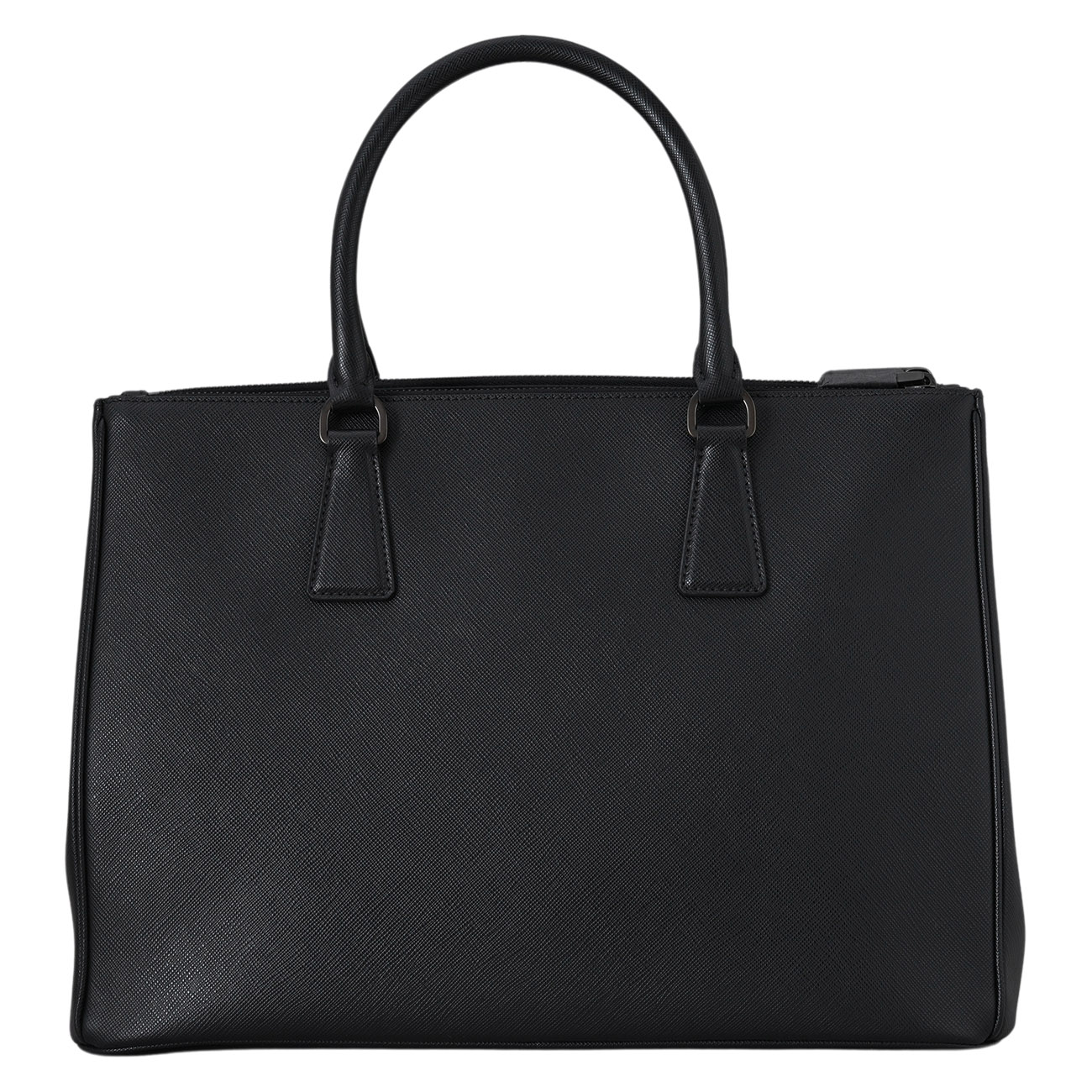 PRADA(USED)프라다 1BA274 갤러리아 사피아노 럭스 토트백 올블랙