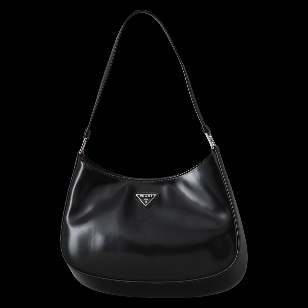 PRADA(USED)프라다 1BC499 클레오 브러시드 호보백