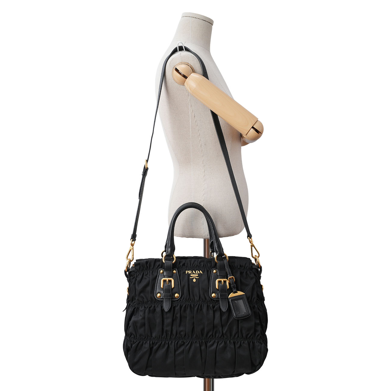 PRADA(USED)프라다 BN1336 포코노 고프레 토트겸 숄더백