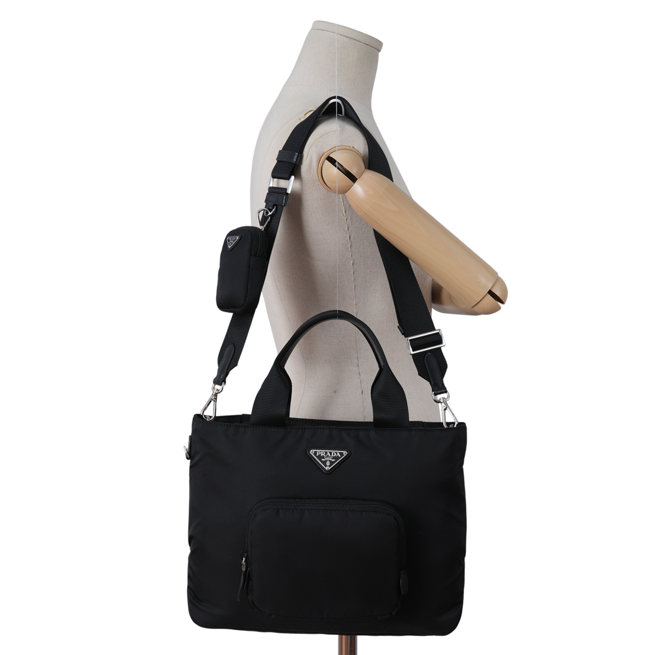 PRADA(USED)프라다 1BG354 나일론 벨라 토트백