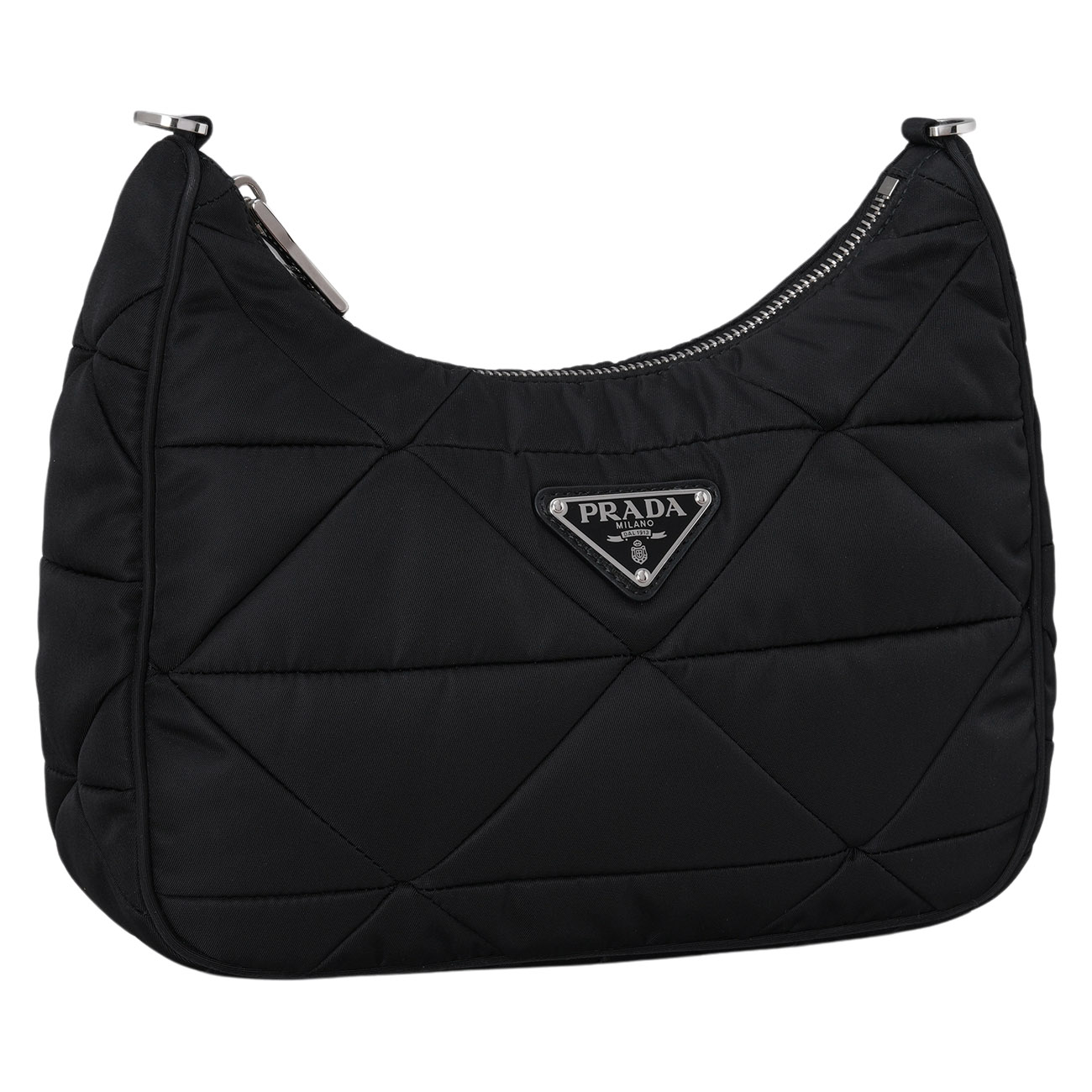 PRADA(USED)프라다 1BC151 리나일론 패딩 호보 백