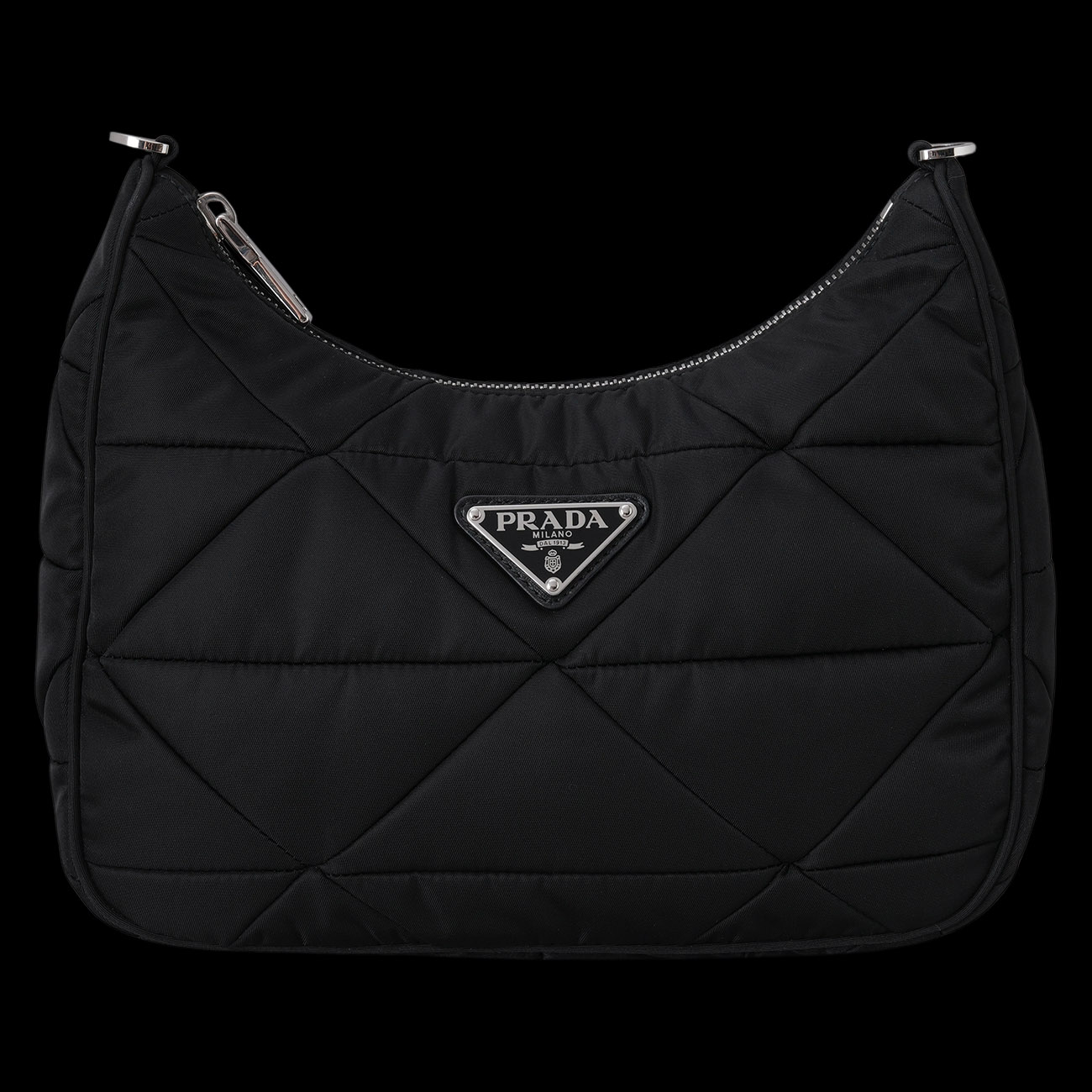 PRADA(USED)프라다 1BC151 리나일론 패딩 호보 백