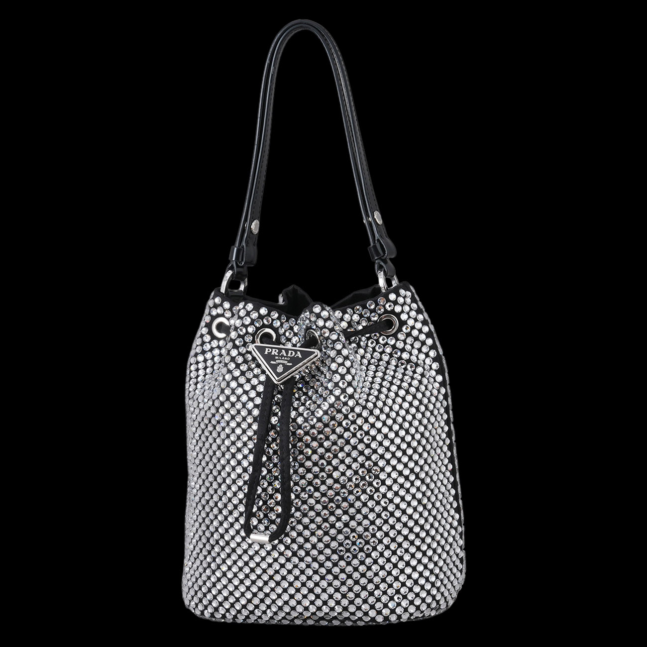 PRADA(USED)프라다 크리스탈 버킷백
