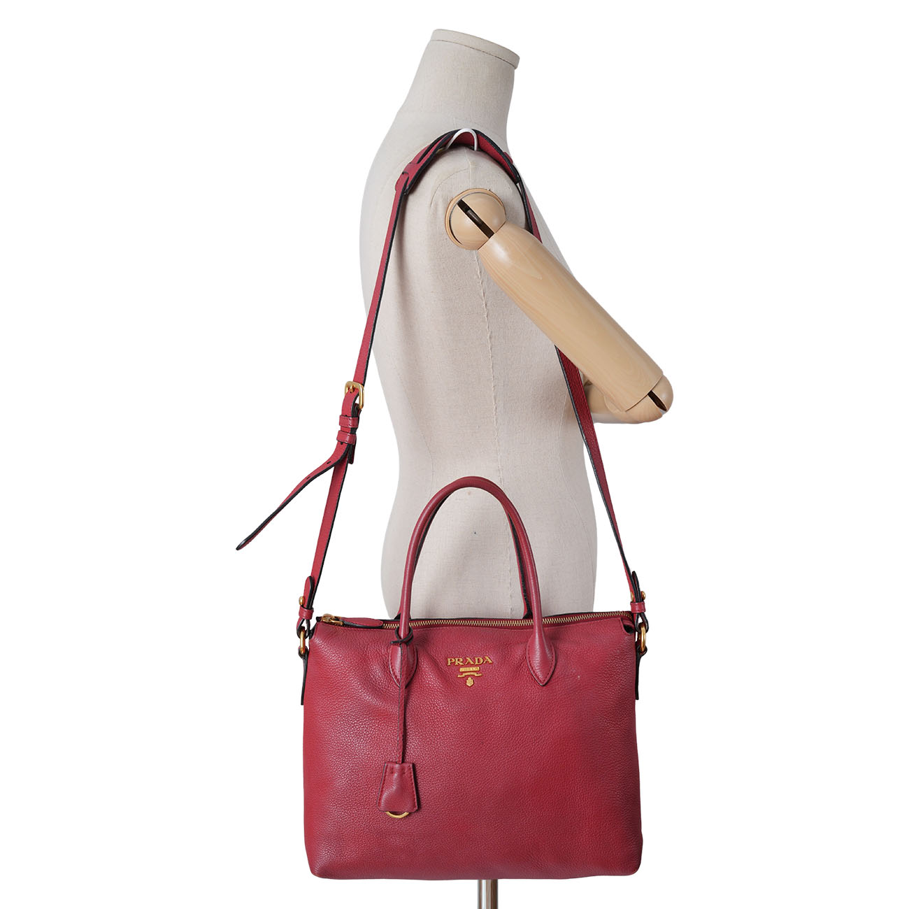 PRADA(USED)프라다 1BA063 비텔로 피닉스 토트겸 숄더백