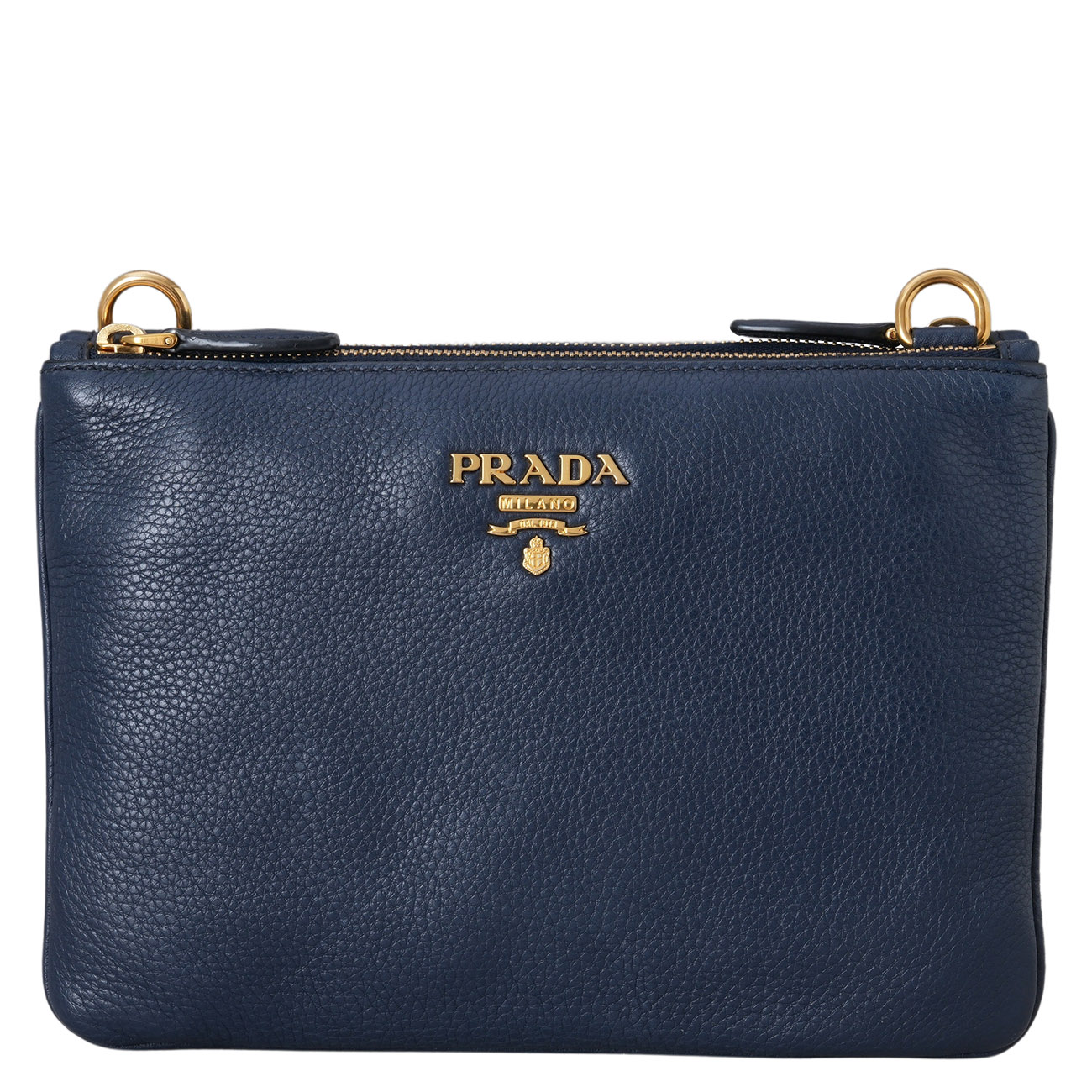 PRADA(USED)프라다 1BH046 더블 지퍼 크로스백