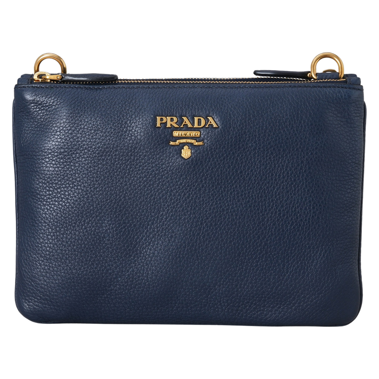 PRADA(USED)프라다 1BH046 더블 지퍼 크로스백