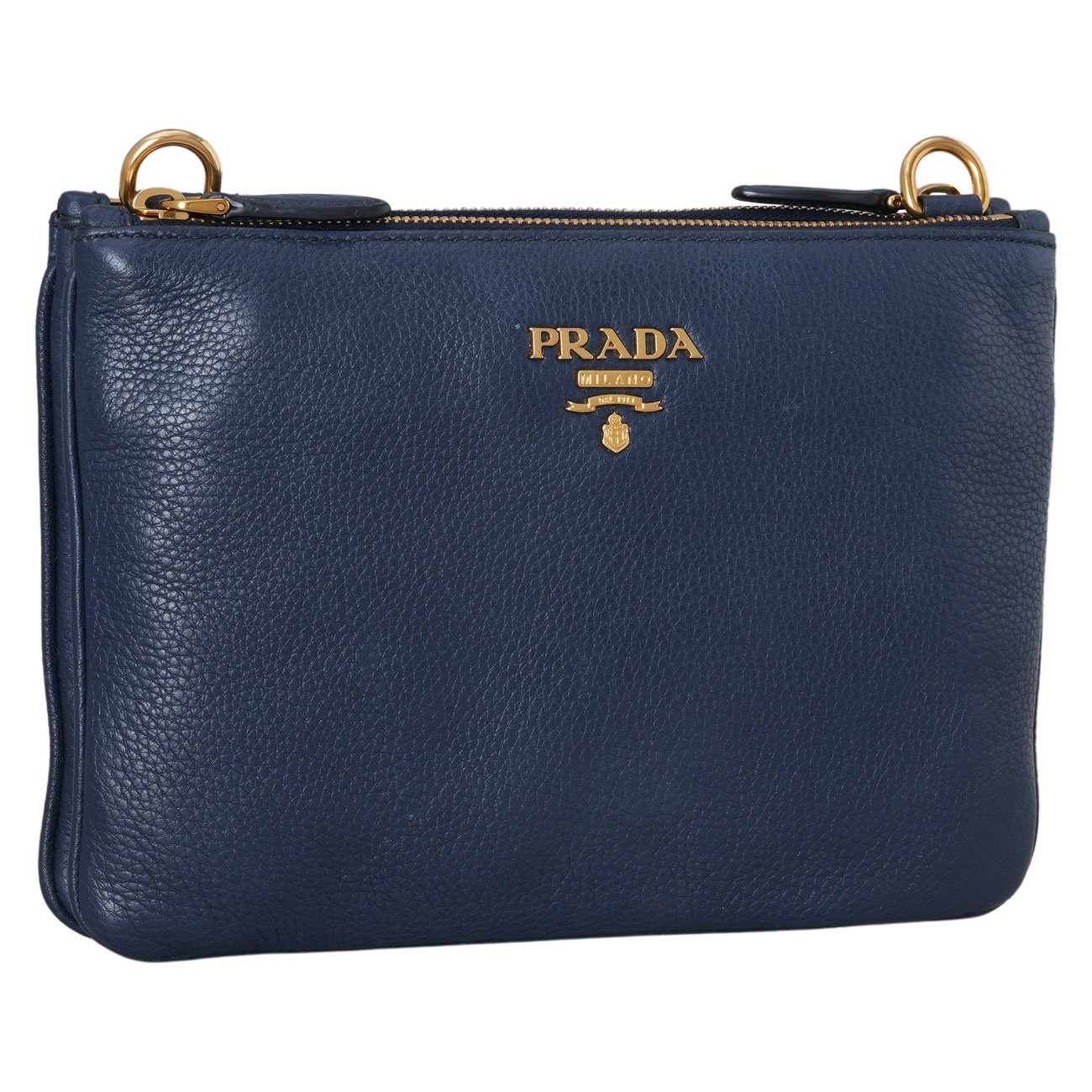PRADA(USED)프라다 1BH046 더블 지퍼 크로스백