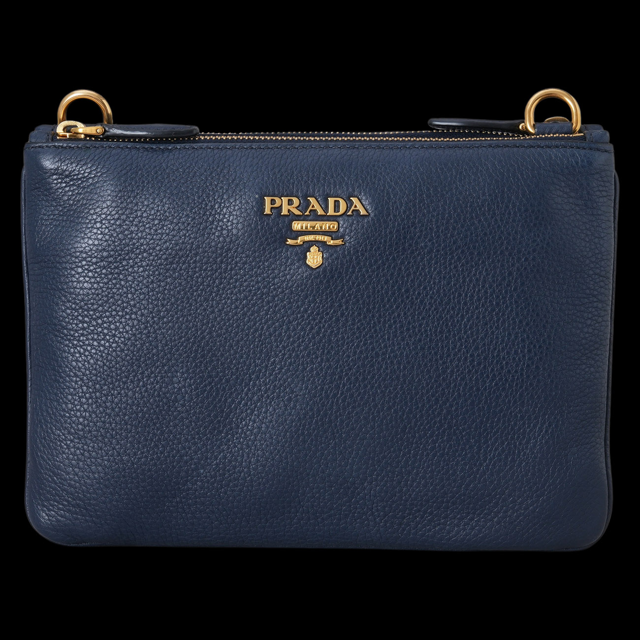 PRADA(USED)프라다 1BH046 더블 지퍼 크로스백