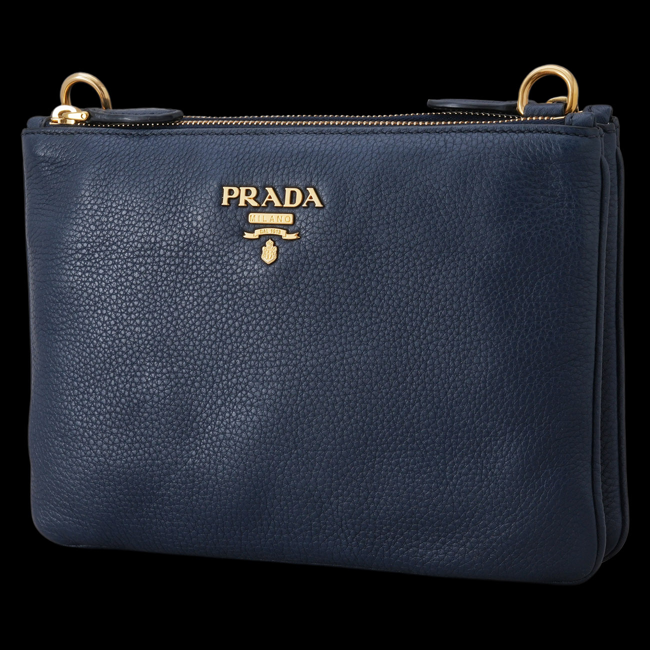 PRADA(USED)프라다 1BH046 더블 지퍼 크로스백