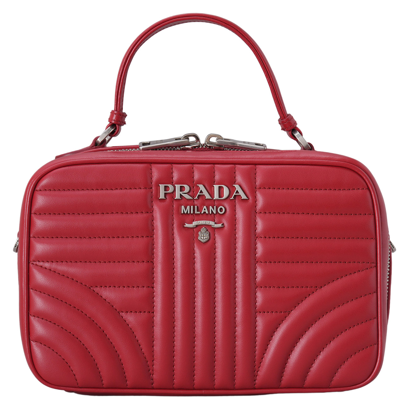 PRADA(USED)프라다 1BH118 다이어그램 탑핸들 숄더백