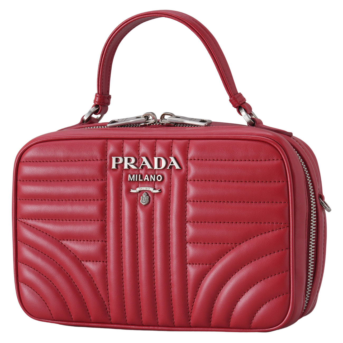PRADA(USED)프라다 1BH118 다이어그램 탑핸들 숄더백