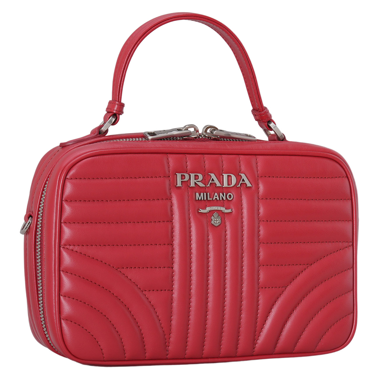 PRADA(USED)프라다 1BH118 다이어그램 탑핸들 숄더백