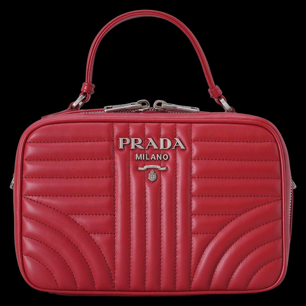 PRADA(USED)프라다 1BH118 다이어그램 탑핸들 숄더백