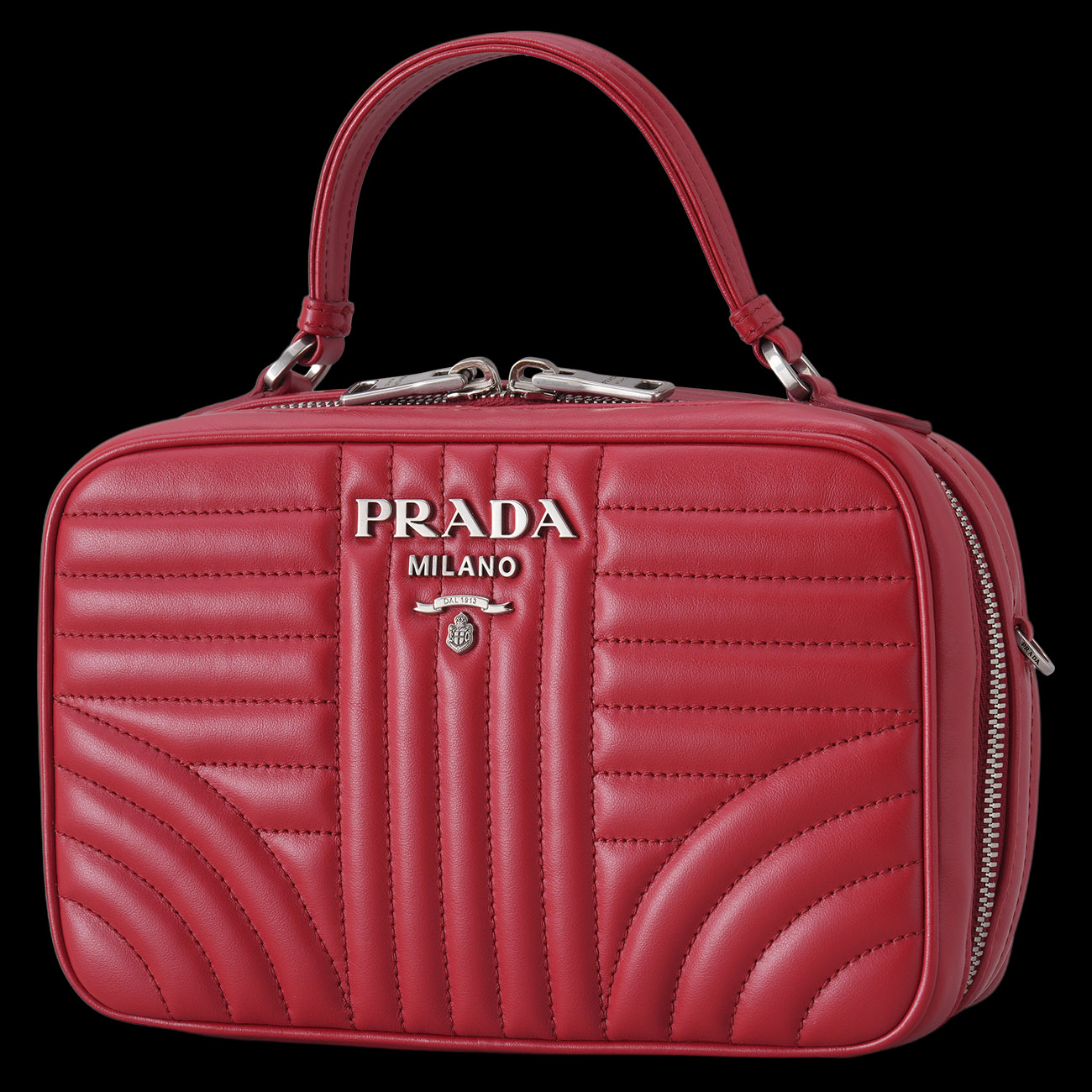 PRADA(USED)프라다 1BH118 다이어그램 탑핸들 숄더백