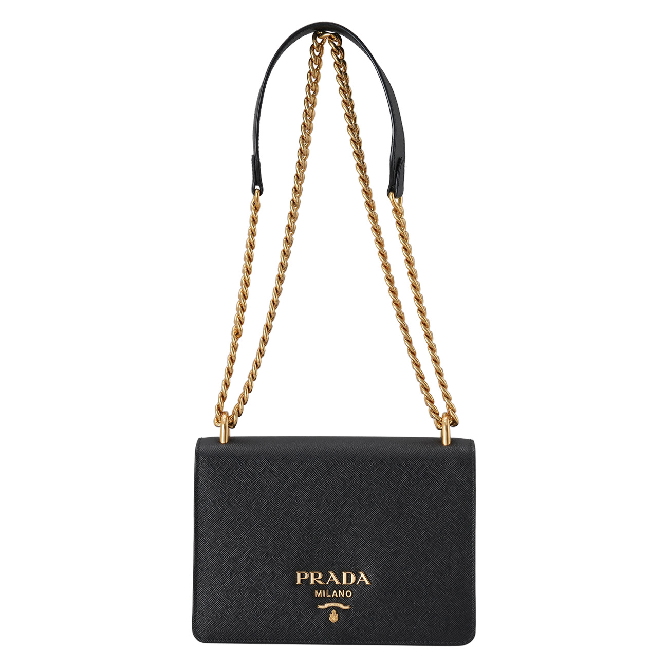 PRADA(USED)프라다 1BD133 사피아노 체인 플랩백
