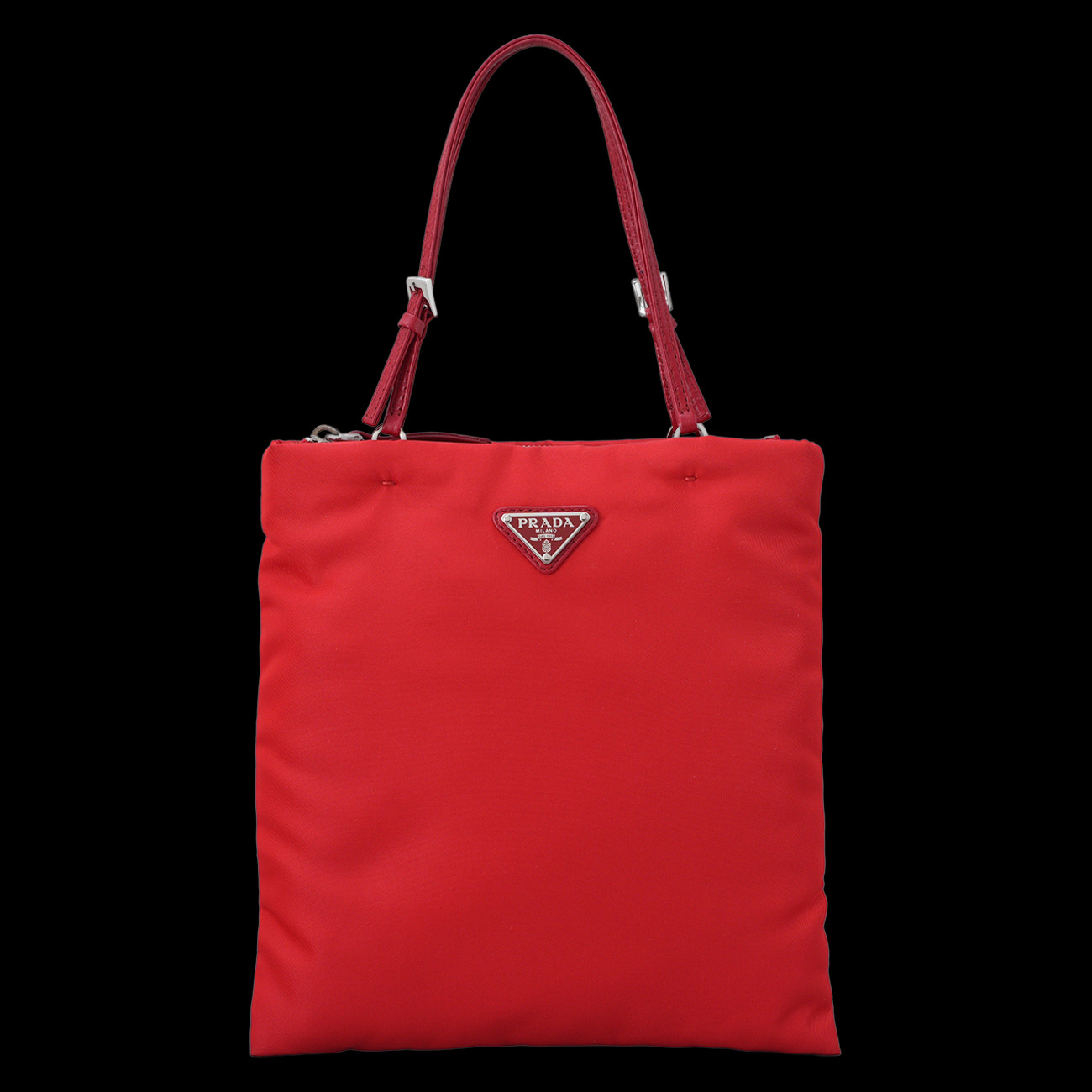 PRADA(USED)프라다 1BA252 나일론 체인 토트백