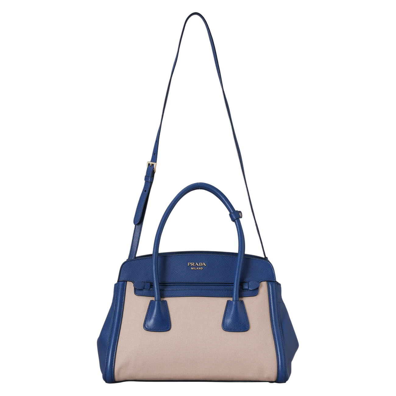PRADA(USED)프라다 BN2595 투톤 패브릭 토트겸 숄더백