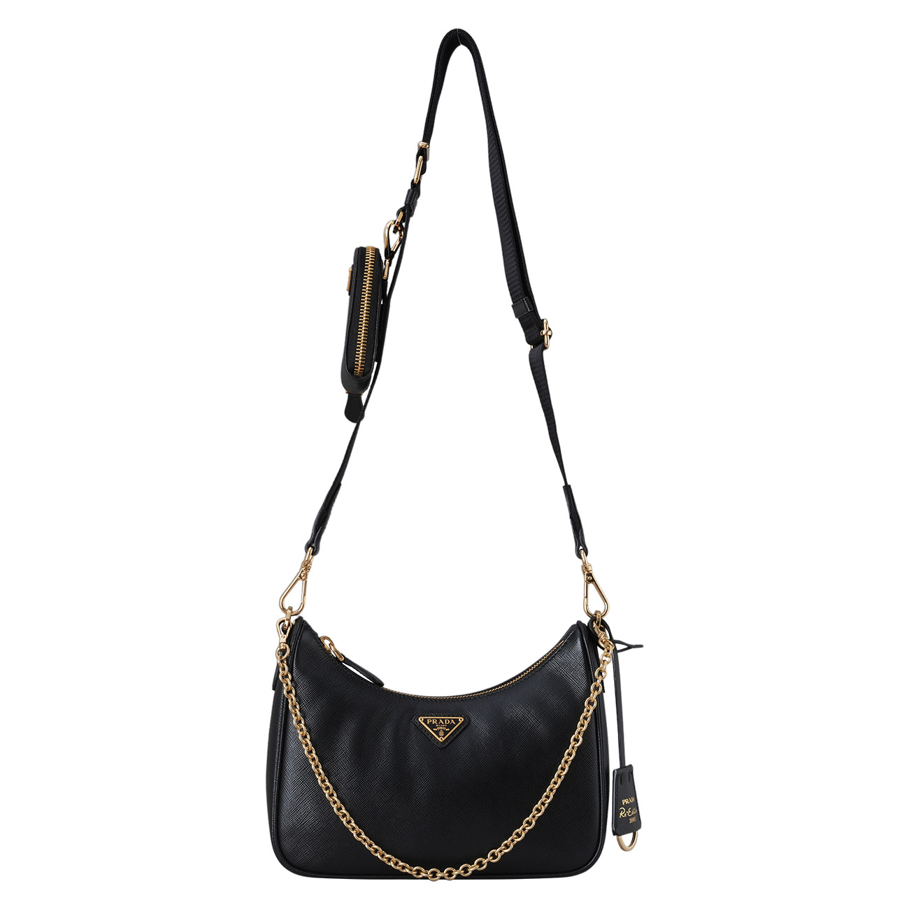 PRADA(USED)프라다 1BH204 사피아노 럭스 호보백