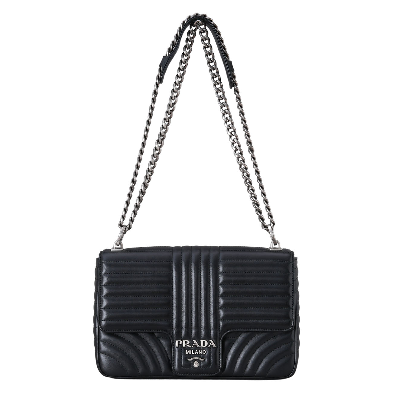 PRADA(USED)프라다 1BD135 다이아그램 체인 숄더백