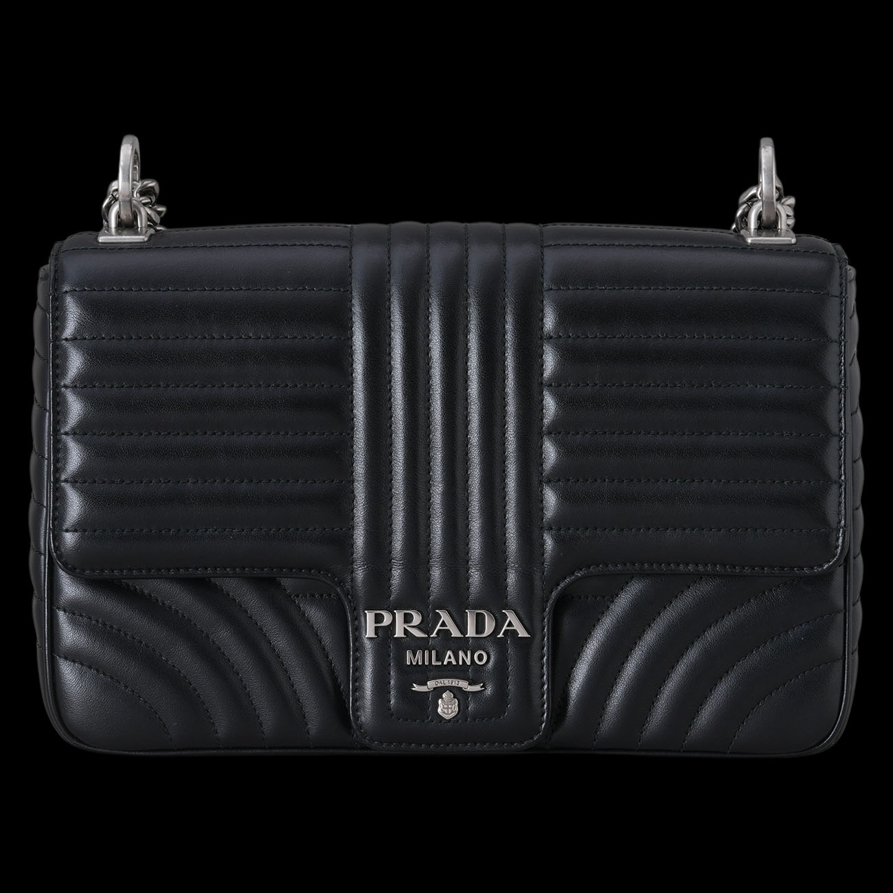 PRADA(USED)프라다 1BD135 다이아그램 체인 숄더백