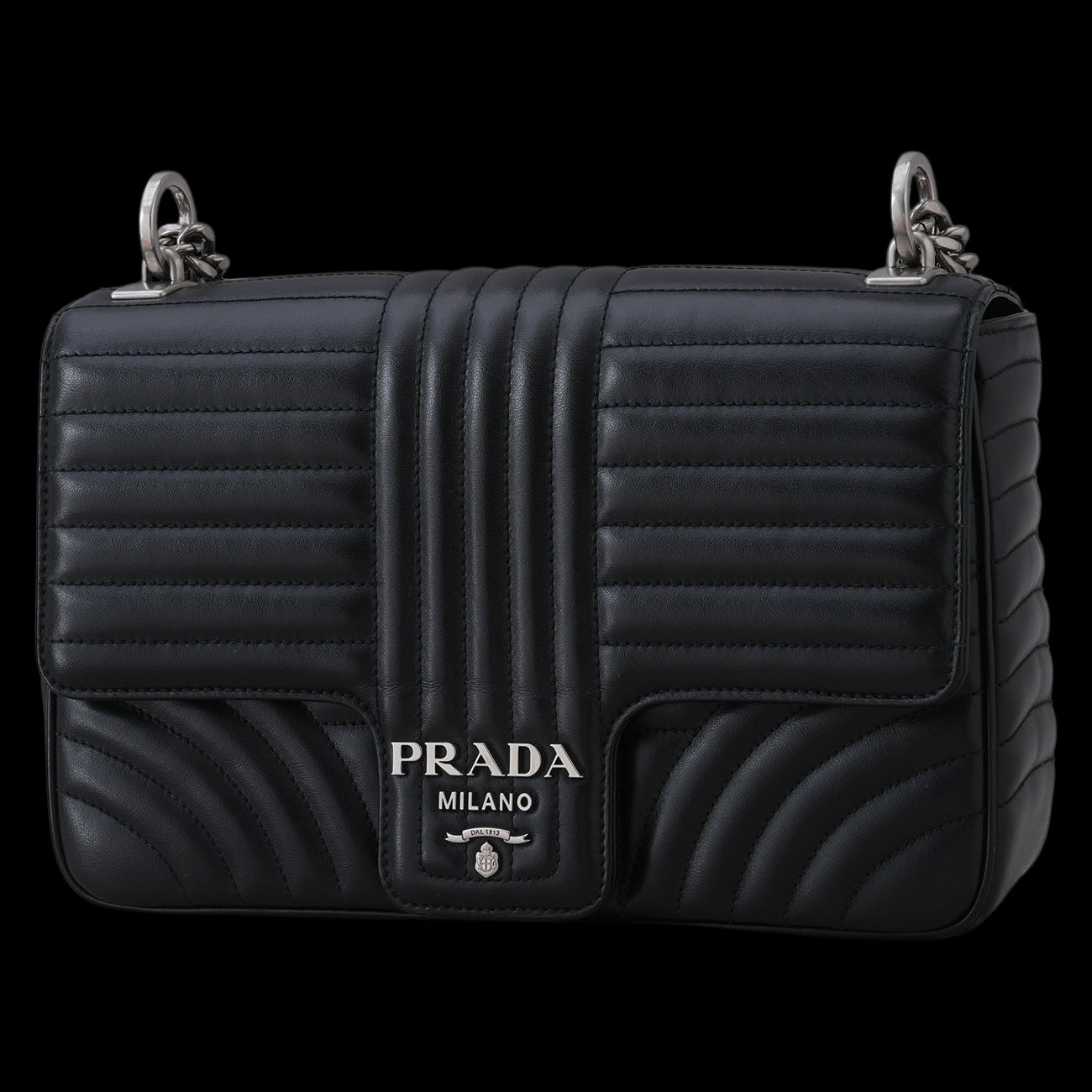 PRADA(USED)프라다 1BD135 다이아그램 체인 숄더백