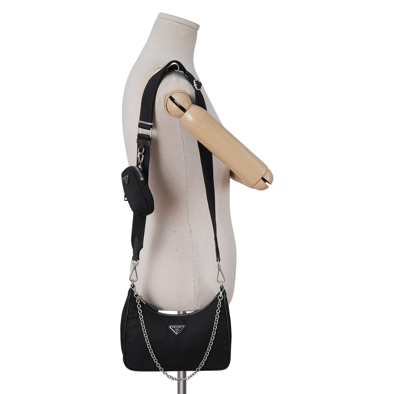 PRADA(USED)프라다 1BH204 나일론 테수토 호보백