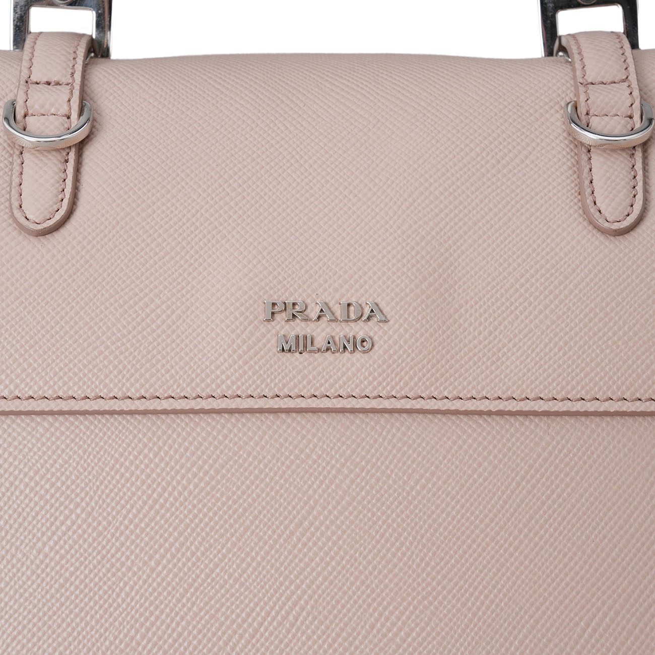 PRADA(USED)프라다 BN2821 사피아노 퀴르 플랩 토트백