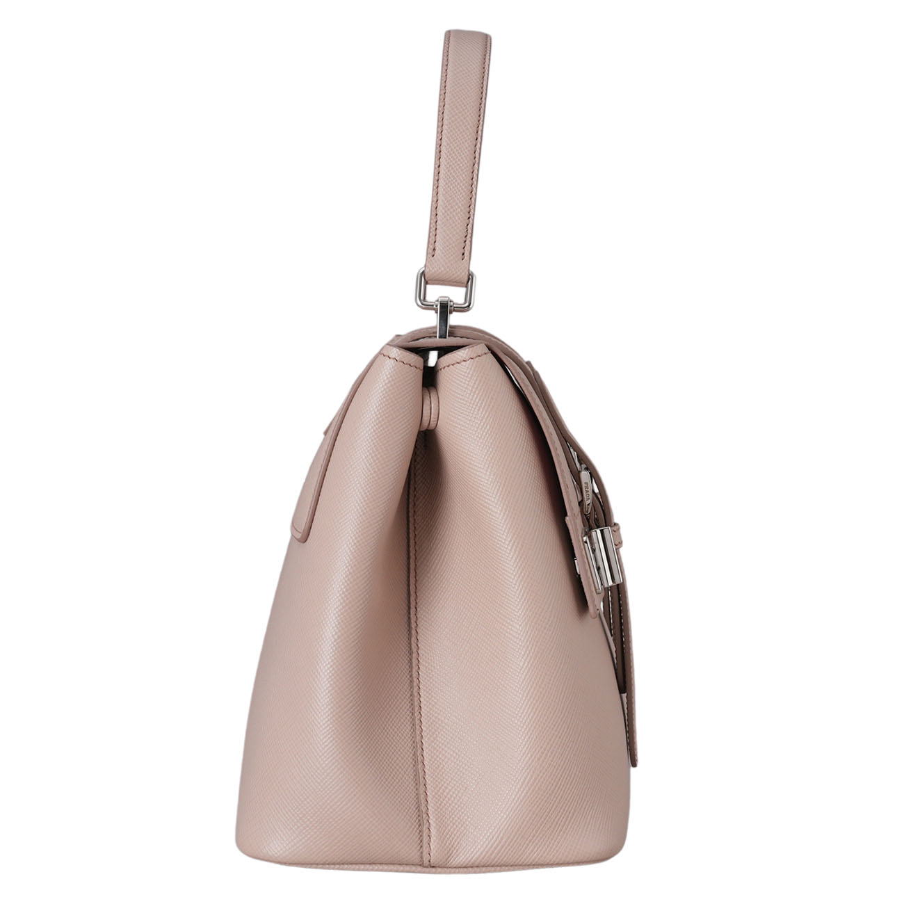 PRADA(USED)프라다 BN2821 사피아노 퀴르 플랩 토트백