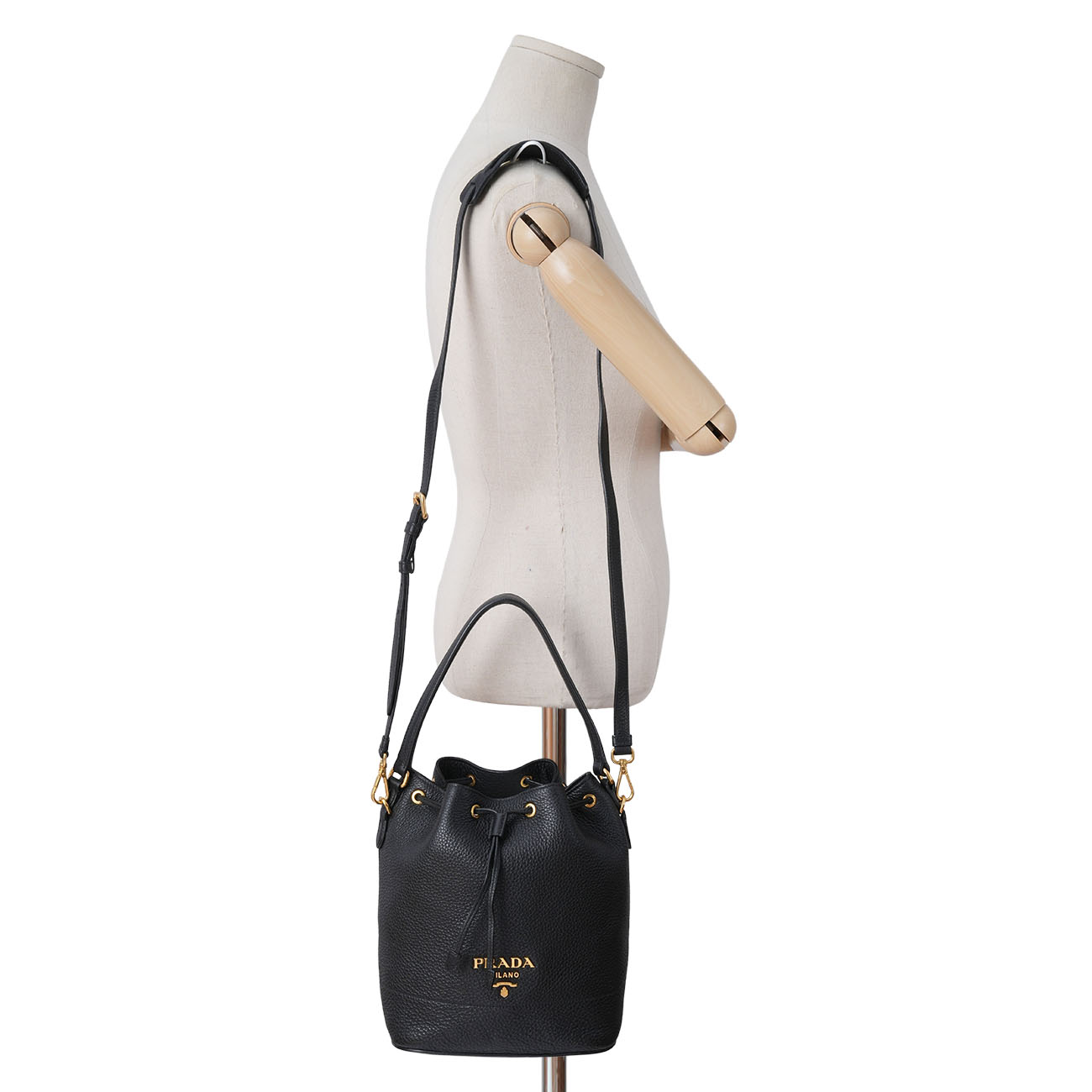 PRADA(USED)프라다 비텔로 다이노 버킷백