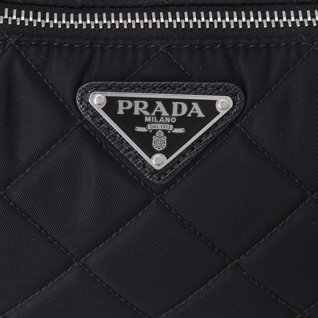 PRADA(USED)프라다 1BH026 포코노 퀼팅 체인 호보 숄더백