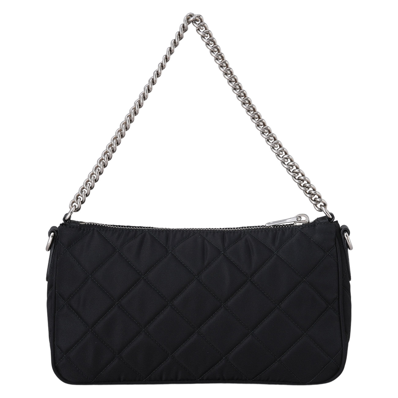 PRADA(USED)프라다 1BH026 포코노 퀼팅 체인 호보 숄더백