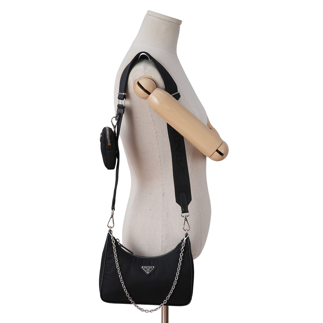 PRADA(USED)프라다 1BH204 리나일론 테수토 호보백