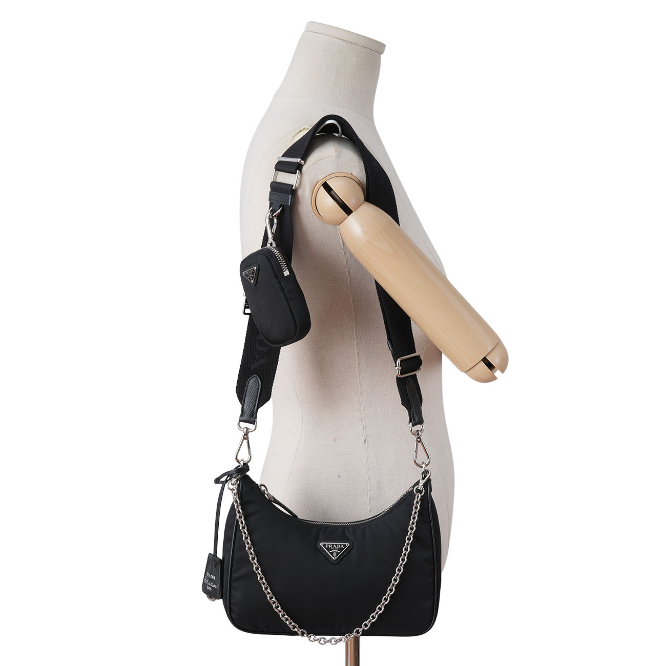 PRADA(USED)프라다 1BH204 리나일론 테수토 호보백