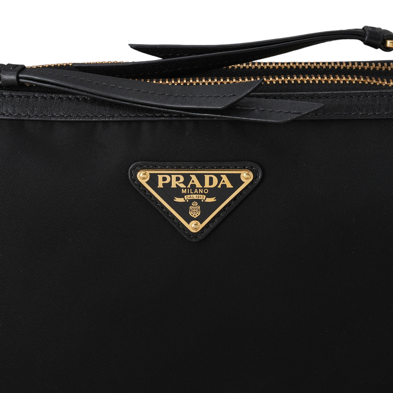 PRADA(USED)프라다 1BH046 나일론 더블 지퍼 크로스백