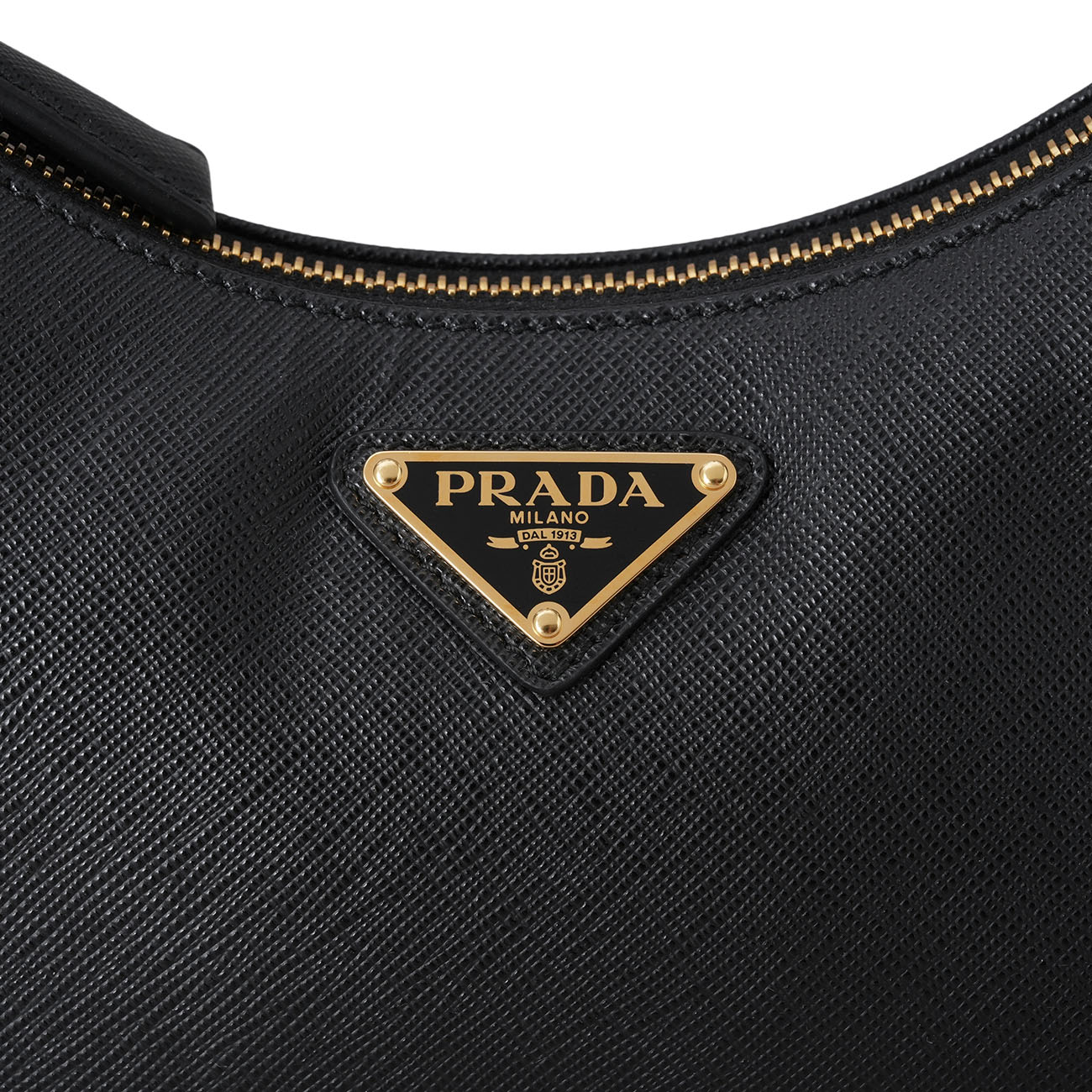 PRADA(USED)프라다 1BC204 사피아노 럭스 호보백 블랙