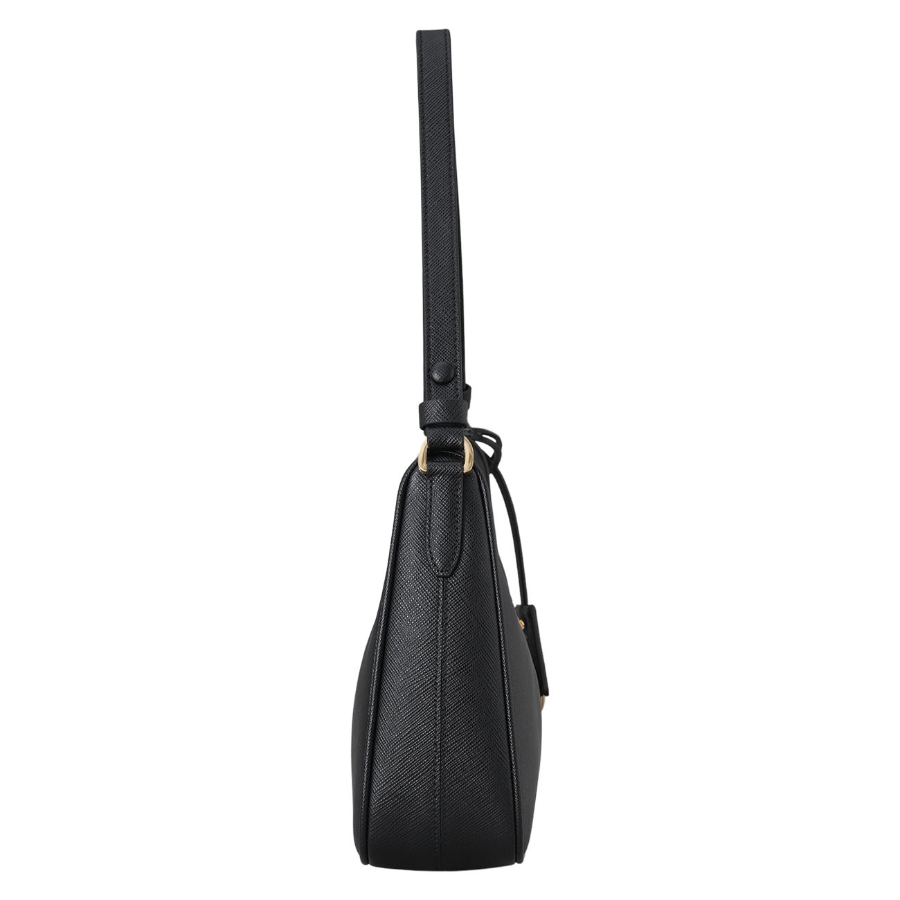 PRADA(USED)프라다 1BC204 사피아노 럭스 호보백 블랙