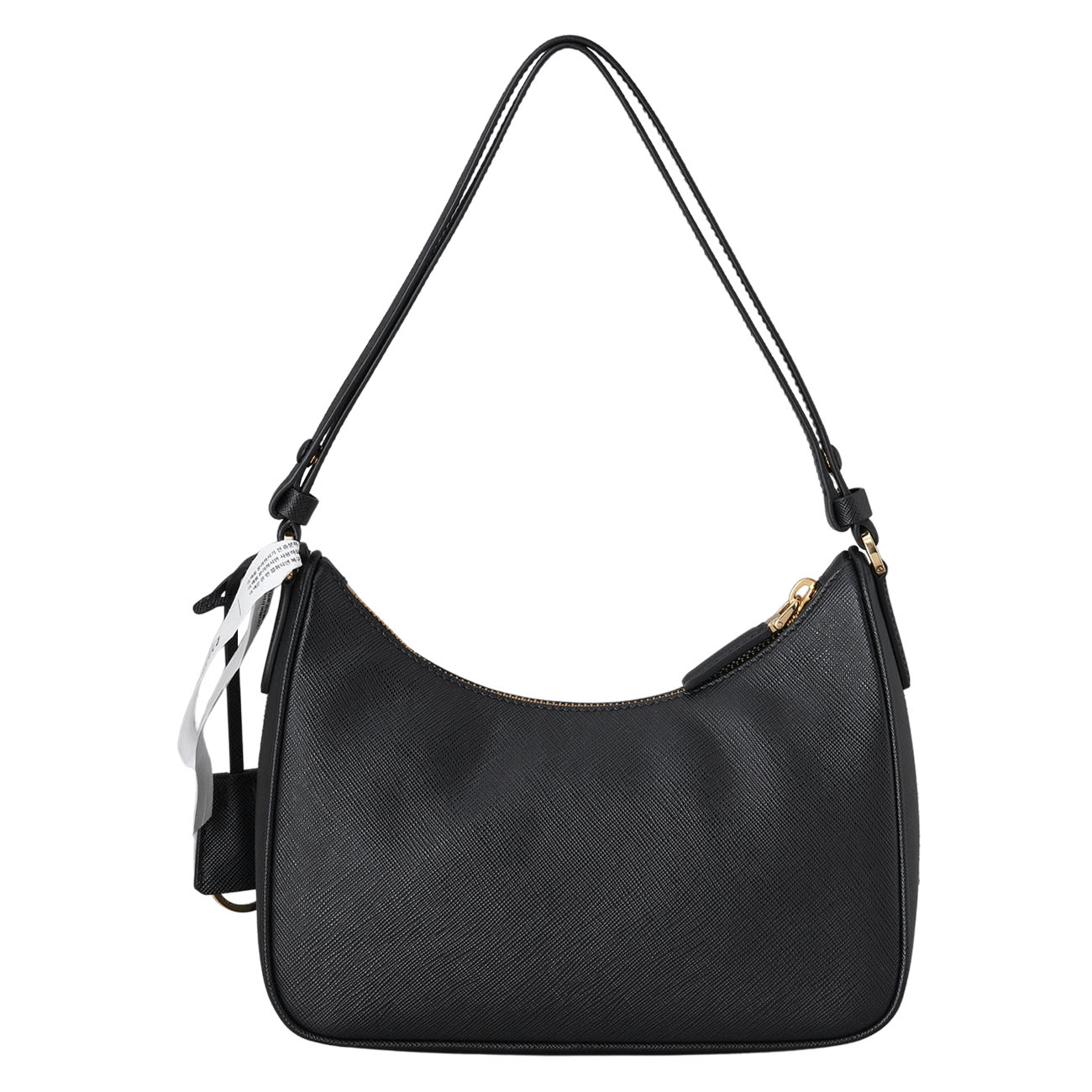 PRADA(USED)프라다 1BC204 사피아노 럭스 호보백 블랙