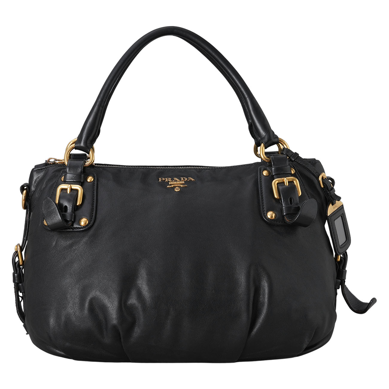 PRADA(USED)프라다 소프트 카프 토트겸 숄더백