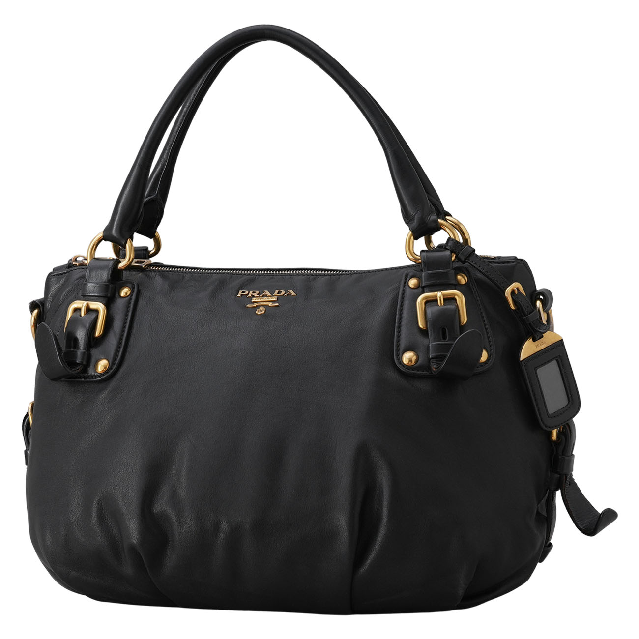 PRADA(USED)프라다 소프트 카프 토트겸 숄더백