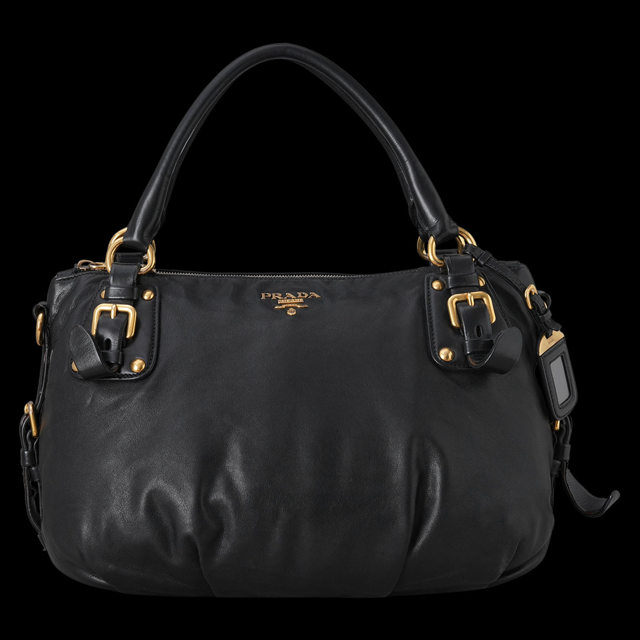 PRADA(USED)프라다 소프트 카프 토트겸 숄더백