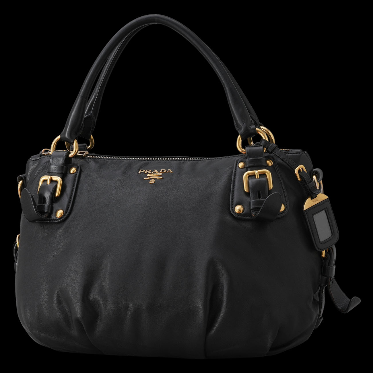PRADA(USED)프라다 소프트 카프 토트겸 숄더백