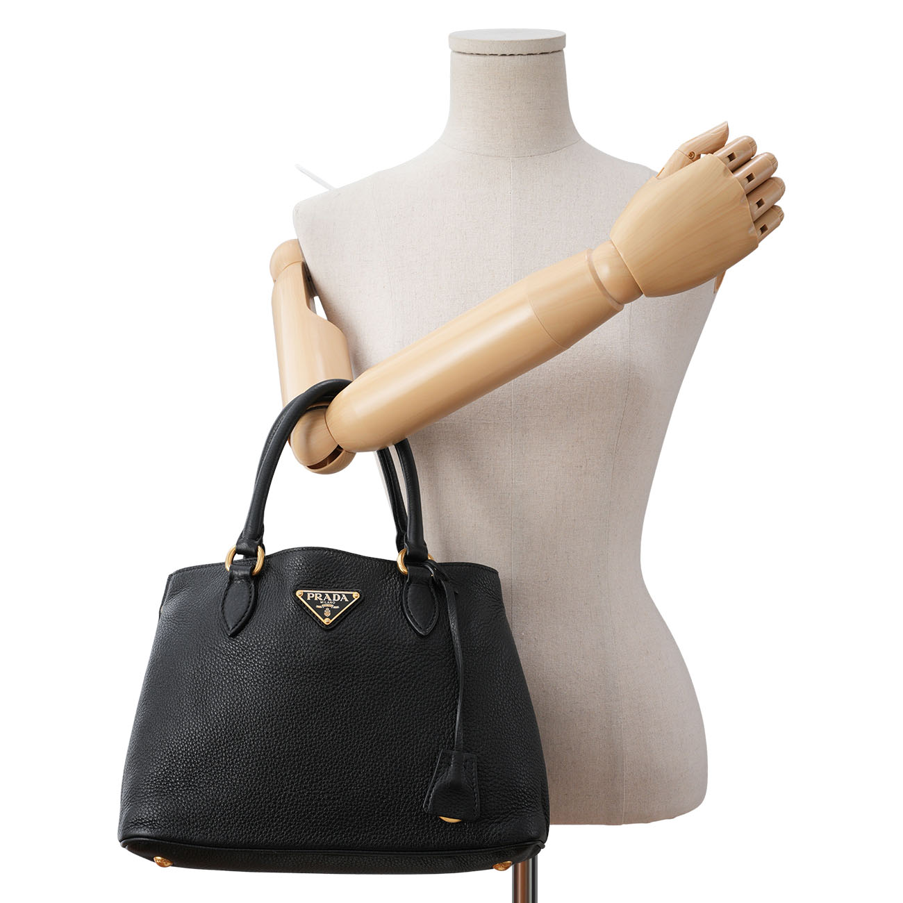 PRADA(USED)프라다 1BA173 레더 토트겸 숄더백