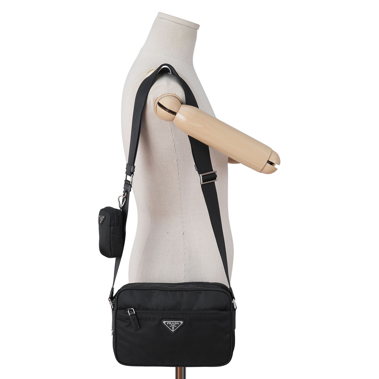 PRADA(USED)프라다 1BC167 리나일론 카메라백