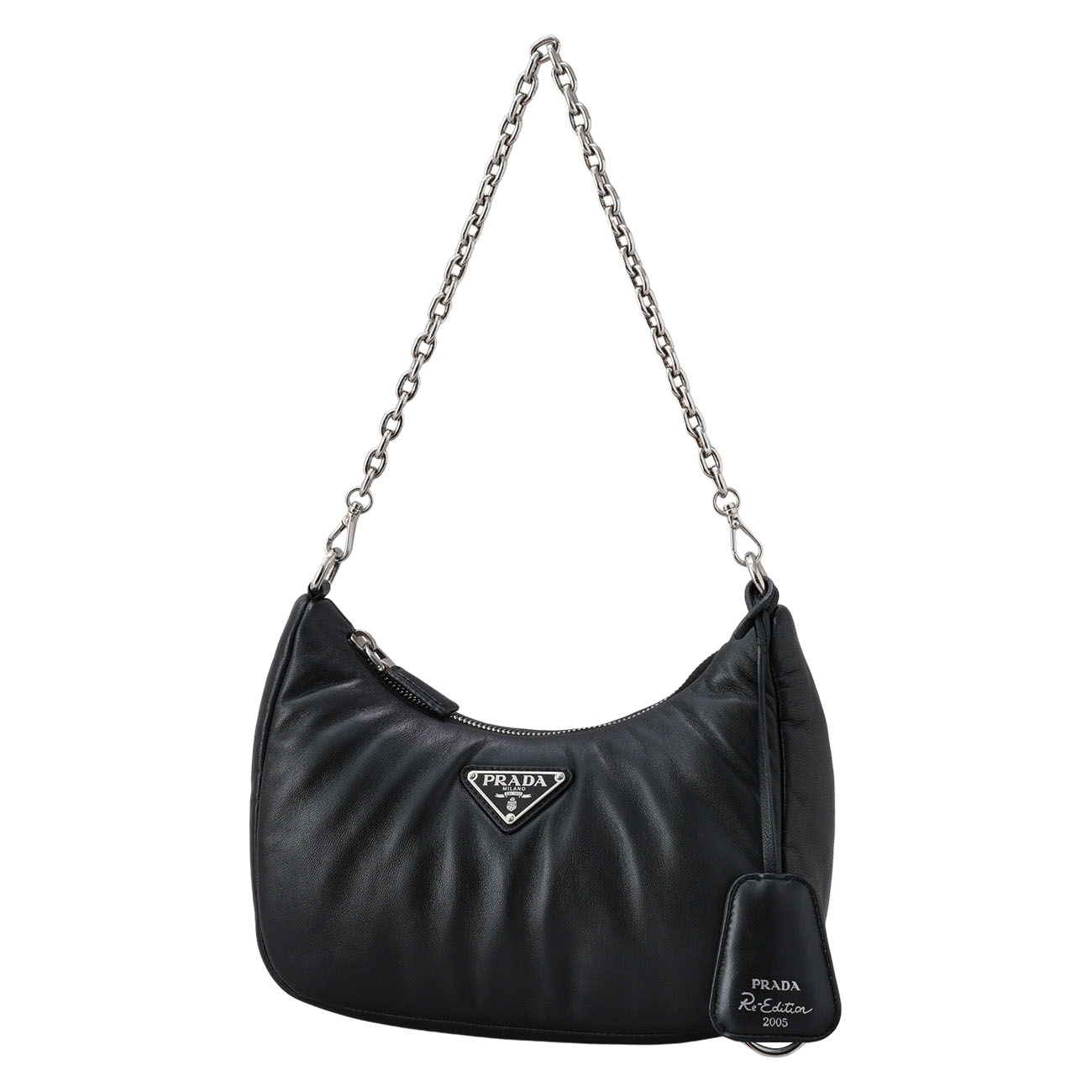 PRADA(USED)프라다 패딩 나파 레더 호보백